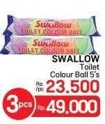 Promo Harga Swallow Naphthalene Toilet Colour Ball S-109 5 pcs - LotteMart