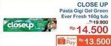 Promo Harga CLOSE UP Pasta Gigi Everfresh Icy White Winter Blast, Everfresh Menthol Fresh 160 gr - Indomaret