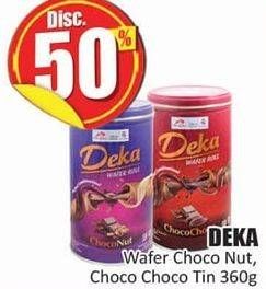 Promo Harga DUA KELINCI Deka Wafer Roll Choco Choco, Choco Nut 360 gr - Hari Hari