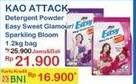 Promo Harga ATTACK Easy Detergent Powder Sparkling Blooming, Sweet Glamour 1200 gr - Indomaret