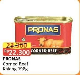Promo Harga Pronas Corned Beef Regular 198 gr - Alfamart