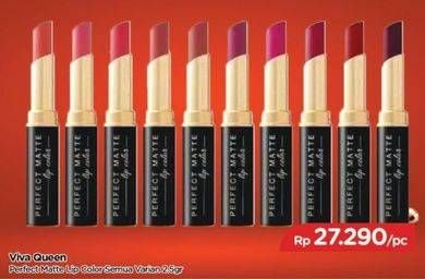 Promo Harga VIVA Queen Perfect Matte Lip Color All Variants 2 gr - TIP TOP
