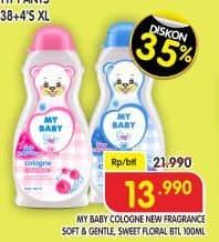 Promo Harga My Baby Cologne Soft Gentle, Sweet Floral 100 ml - Superindo