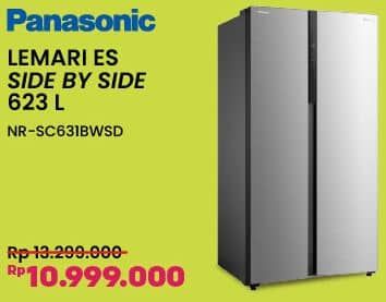 Promo Harga Panasonic NR-SC631BWSD Kulkas Side by Side  - COURTS