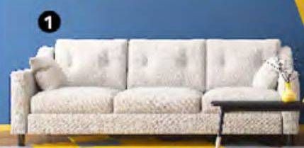 Promo Harga Shayne Sofa 3 Seater  - Carrefour