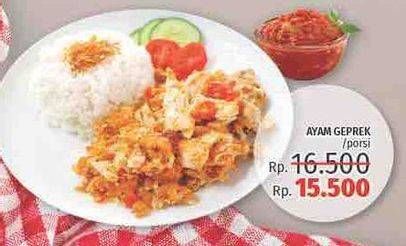 Promo Harga Ayam Geprek  - LotteMart