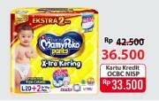 Promo Harga Mamy Poko Pants Xtra Kering L20+2 22 pcs - Alfamart