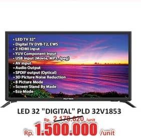 Promo Harga Polytron PLD 32V1853 Digital LED TV  - Hari Hari