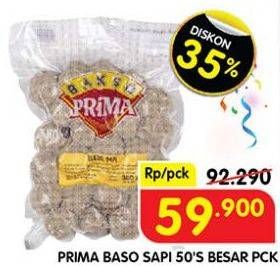 Promo Harga Prima Bakso Sapi Besar 50 pcs - Superindo