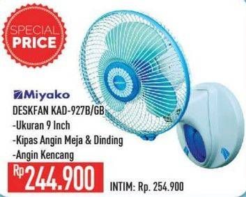 Promo Harga MIYAKO KAD-927 B | Fan 35 Watt Blue, GB  - Hypermart