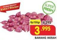 Promo Harga Bawang Merah per 100 gr - Superindo