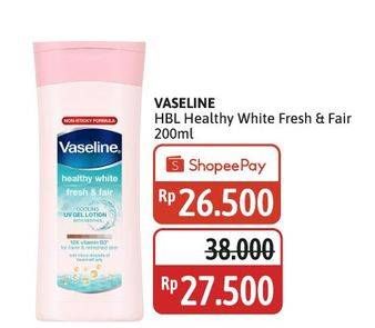 Promo Harga Vaseline Body Lotion Fresh Fair Cooling UV 200 ml - Alfamidi