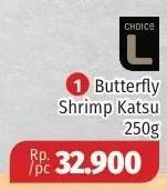 Promo Harga CHOICE L Butterfly Shrimp Katsu 250 gr - Lotte Grosir