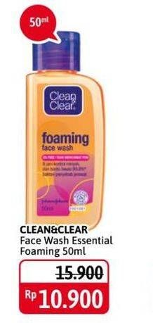 Promo Harga CLEAN & CLEAR Facial Wash Foaming 50 ml - Alfamidi