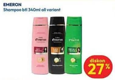 Promo Harga Emeron Shampoo All Variants 340 ml - Hypermart