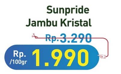 Promo Harga Sunpride Jambu Crystal per 100 gr - Hypermart