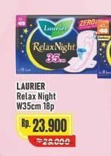Promo Harga Laurier Relax Night 35cm 18 pcs - Alfamart