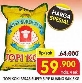 Promo Harga Topi Koki Beras  Super Slyp 5 kg - Superindo