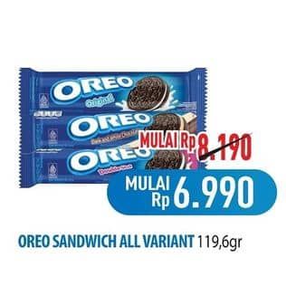 Promo Harga Oreo Biskuit Sandwich All Variants 119 gr - Hypermart