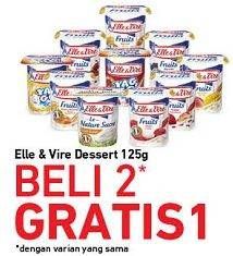 Promo Harga ELLE & VIRE Dessert Cream 125 gr - Carrefour