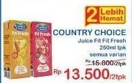 Promo Harga Country Choice Fit Fresh Juice All Variants 250 ml - Indomaret