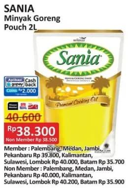 Promo Harga Sania Minyak Goreng 2000 ml - Alfamart