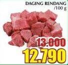 Promo Harga Daging Rendang Sapi per 100 gr - Giant