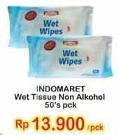 Promo Harga INDOMARET Wet Tissue Non Alkohol 50 pcs - Indomaret