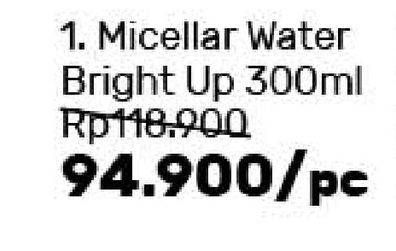 Promo Harga BIFESTA Micellar Water Bright Up 300 ml - Guardian