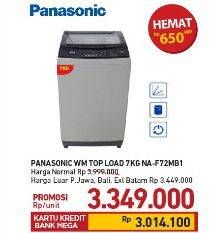 Promo Harga PANASONIC NA-F72MB1 Washing Machine 7000 gr - Carrefour