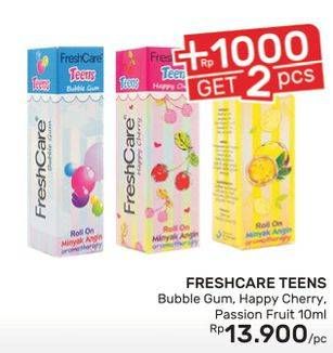 Promo Harga FRESH CARE Aromatherapy Teens Bubble Gum, Cherry, Fruit 10 ml - Guardian
