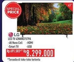 Promo Harga LG 43NANO75TPA LED TV 43"  - Hypermart