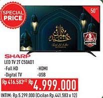 Promo Harga SHARP 2T-C50AD1i Full-HD 50"  - Hypermart