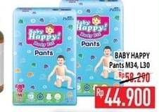 Promo Harga Baby Happy Body Fit Pants L30, M34 30 pcs - Hypermart