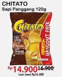 Promo Harga Chitato Snack Potato Chips Sapi Panggang Beef Barbeque 120 gr - Alfamart