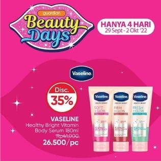 Promo Harga Vaseline Healthy Bright 180 ml - Guardian