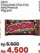 Promo Harga Delfi Cha Cha Chocolate Milk Chocolate, Peanut 25 gr - Indomaret