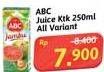 Promo Harga ABC Juice All Variants 250 ml - Alfamidi