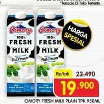 Promo Harga Cimory Fresh Milk Full Cream 950 ml - Superindo