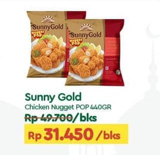 Promo Harga Sunny Gold Chicken Nugget Pop 440 gr - TIP TOP