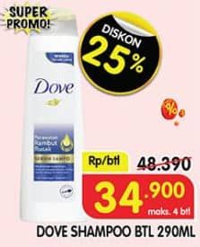 Promo Harga Dove Shampoo 290 ml - Superindo