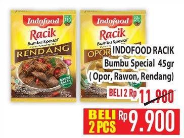 Promo Harga Indofood Bumbu Racik Special Opor Ayam, Special Rawon, Special Rendang 45 gr - Hypermart