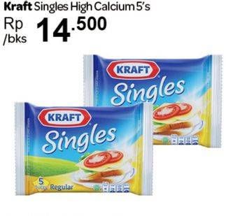 Promo Harga KRAFT Singles Cheese High Calsium 5 pcs - Carrefour