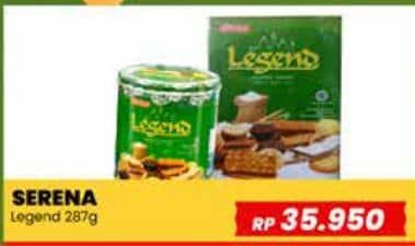 Promo Harga Serena Biskuit Legend 287 gr - Yogya