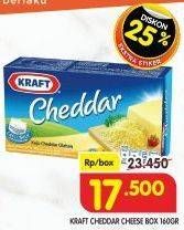 Promo Harga KRAFT Cheese Cheddar 160 gr - Superindo