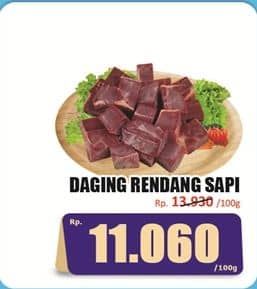 Promo Harga Daging Rendang Sapi per 100 gr - Hari Hari