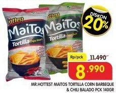 Promo Harga MR HOTTEST Maitos Tortilla Chips 140 gr - Superindo