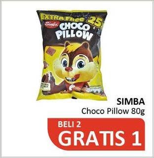 Promo Harga SIMBA Choco Pillow 80 gr - Alfamidi