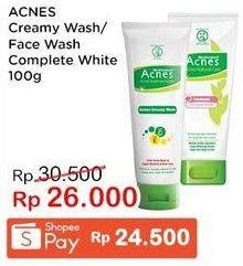 Promo Harga Acnes Creamy Wash/ Face Wash Complete White  - Indomaret