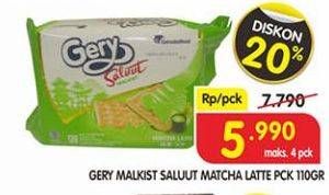 Promo Harga GERY Malkist Matcha Latte 110 gr - Superindo